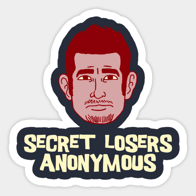 Secret Losers Anonymous Sticker by peopleWatching Stuff